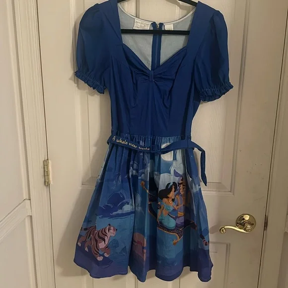 strapless open back dress Lilo And Stitch Babydoll Fleece Dress Pink